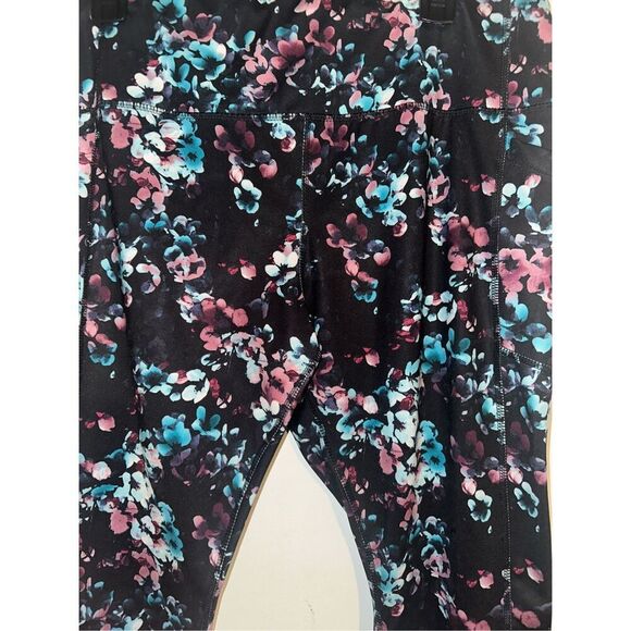Women's Avia Active Core Performance floral Print Legging Multicolor XXL 20 2XL - Picture 1 of 4